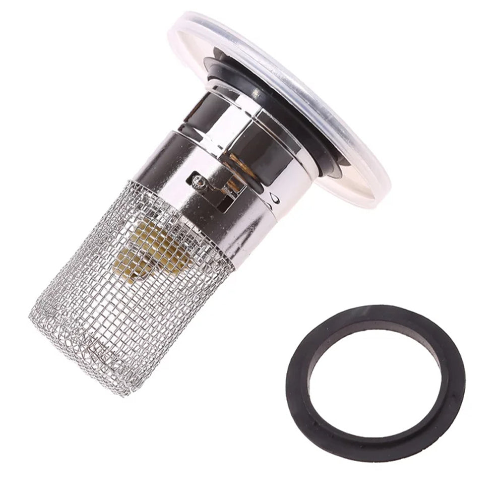 Anti-Odor Pop-Up Design Stainless Steel Sink Strainer & Stopper