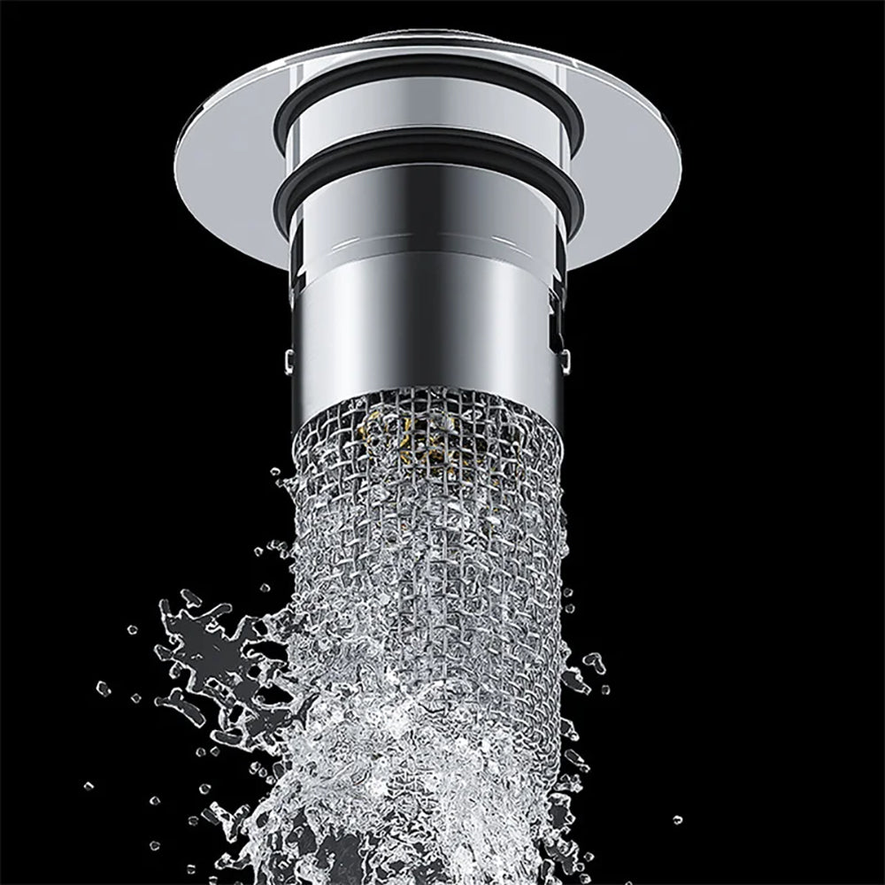 Anti-Odor Pop-Up Design Stainless Steel Sink Strainer & Stopper