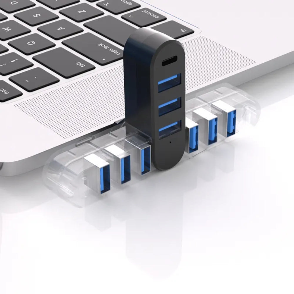 4 in 1 USB Data Hub 180 Degree Rotatable