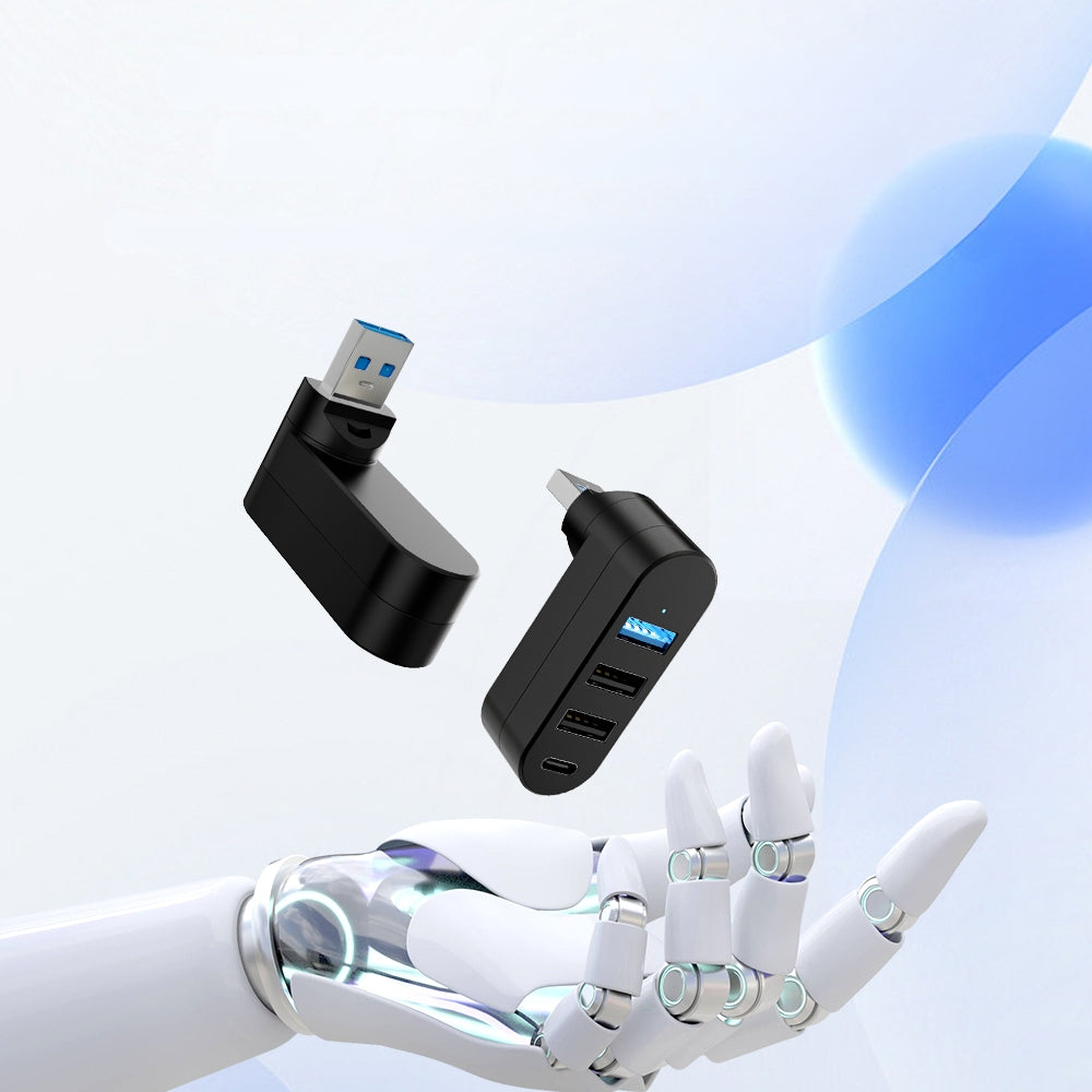 4 in 1 USB Data Hub 180 Degree Rotatable