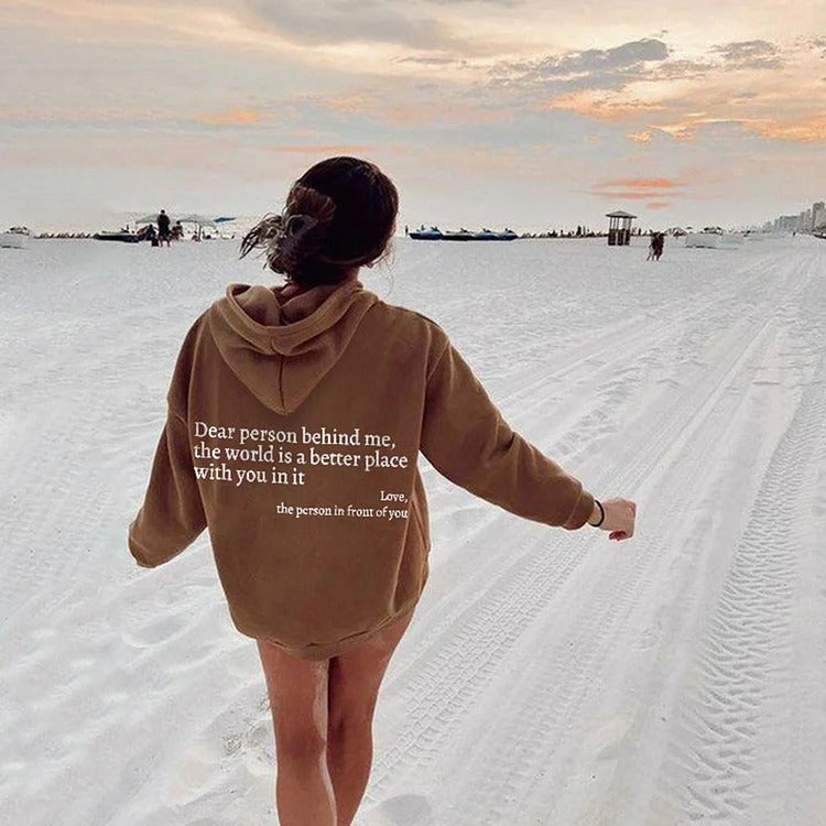 Dear Person Behind, Pocket Hoodie Unisex
