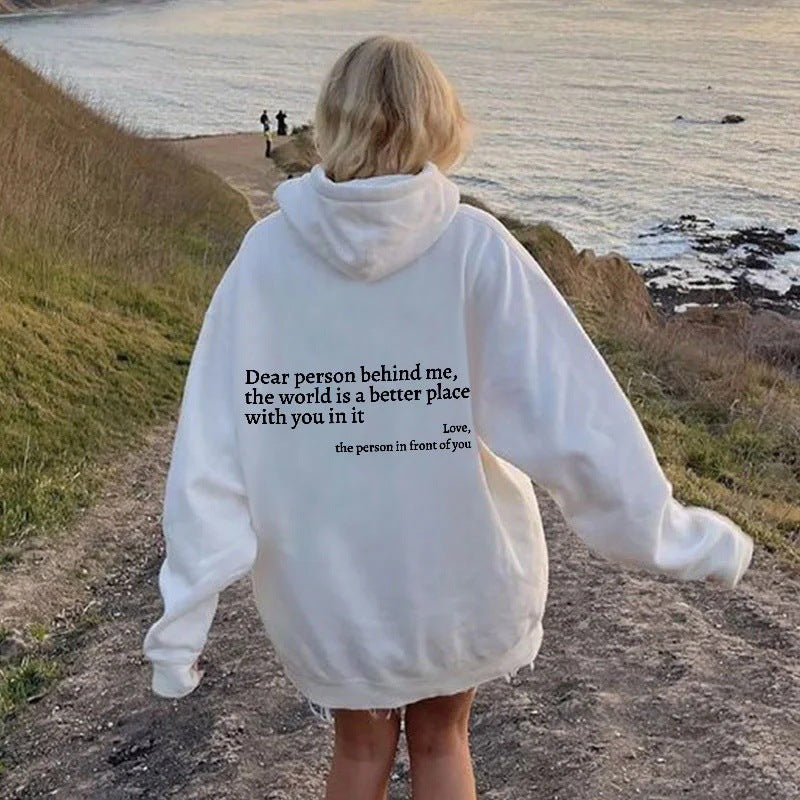 Dear Person Behind, Pocket Hoodie Unisex