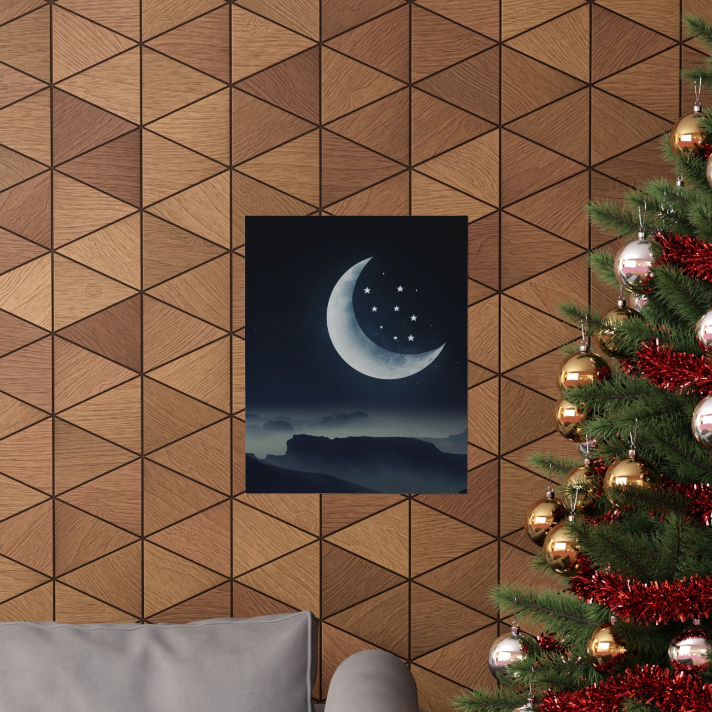 Posters - Moon and Star Matte Wall Art for Modern Living Spaces and Collectors