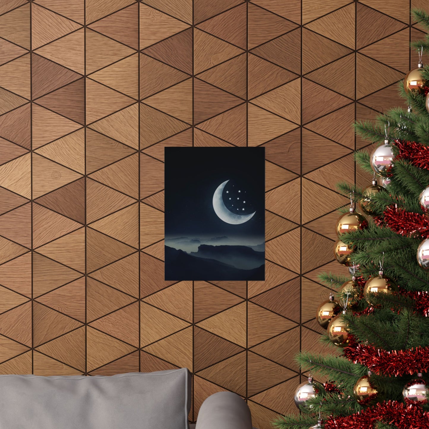 Posters - Moon and Star Matte Wall Art for Modern Living Spaces and Collectors