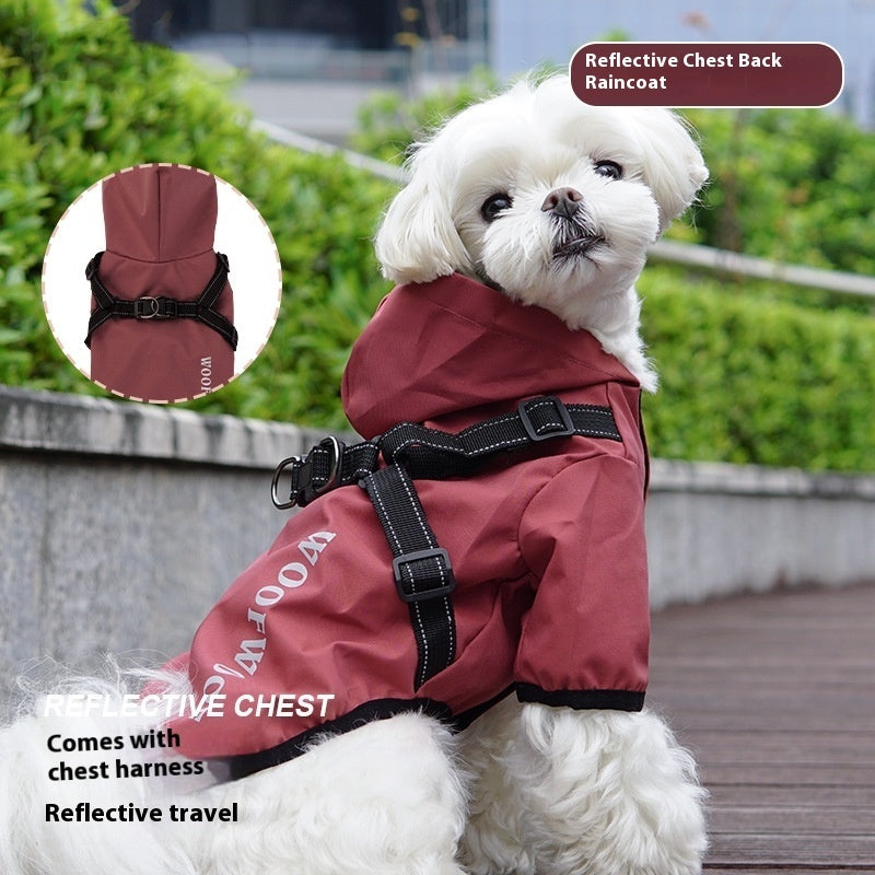 Puppy Dog Poncho Raincoat For Our Four-Legged Friends