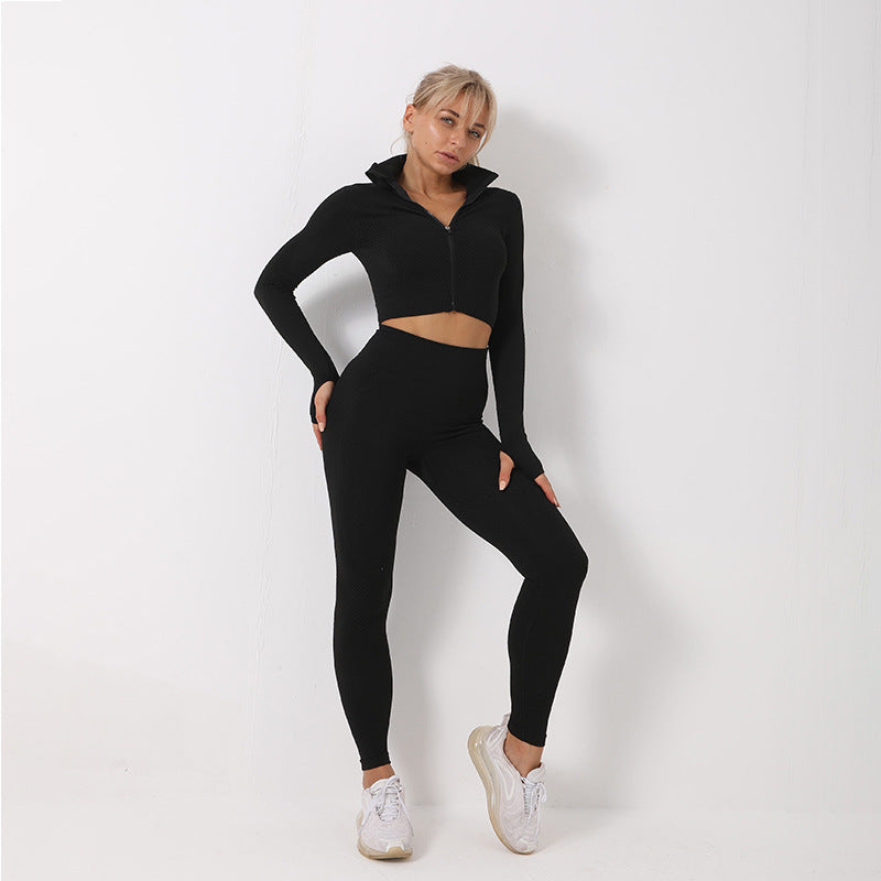 Yoga Set Seamless Sport Set Women Gym Clothing Leggings Women Crop Top Sports Bra Women Fitness Gym Set Womens Outfits Tracksuit