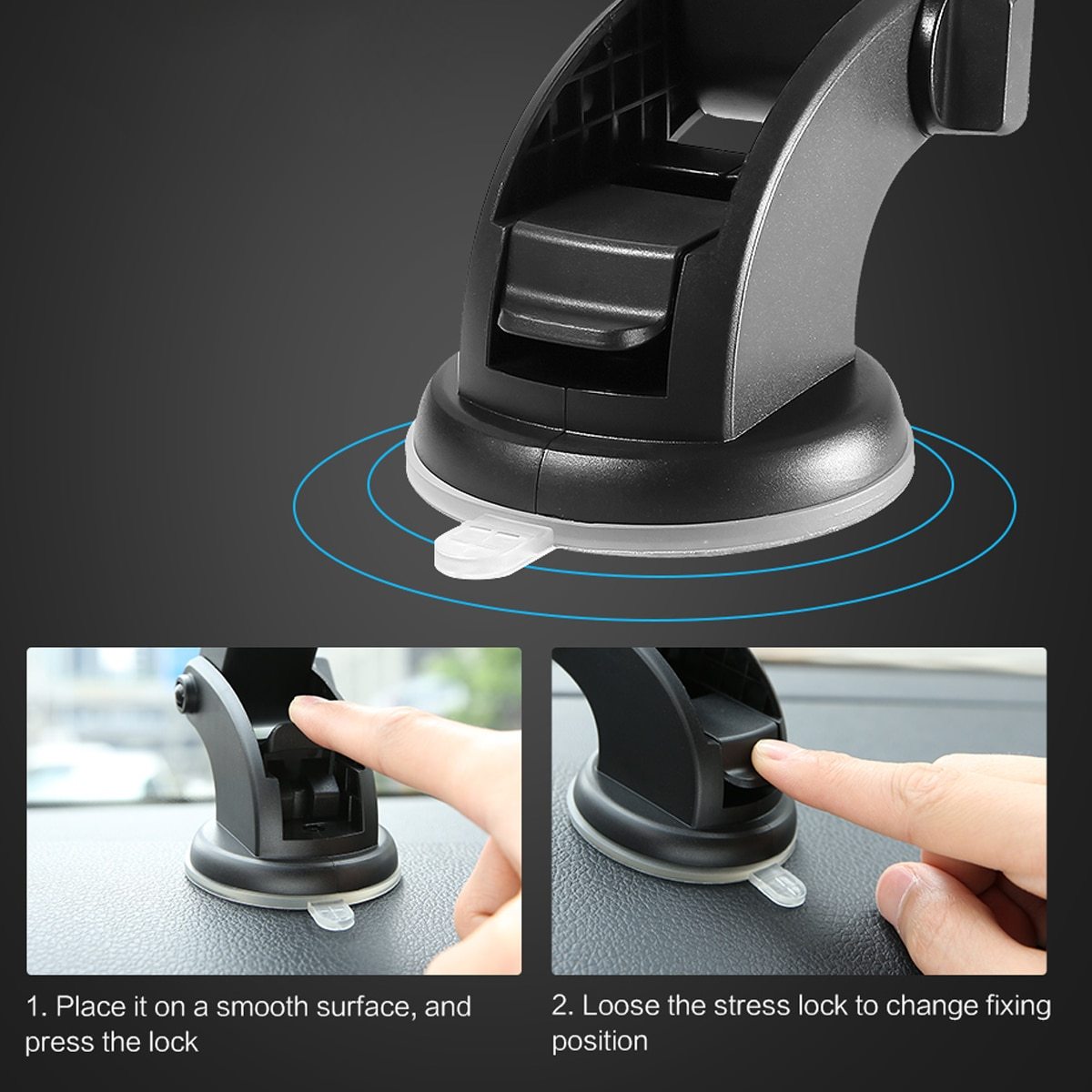 Suction Cup Phone Holder For Vehicles