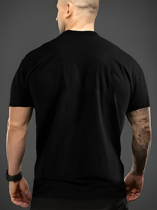 Funny Quote Printed Men's T-shirt Short Sleeve