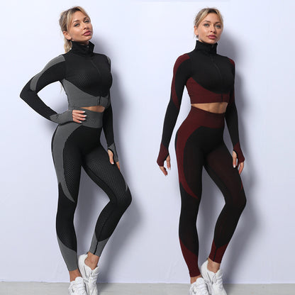 Yoga Set Seamless Sport Set Women Gym Clothing Leggings Women Crop Top Sports Bra Women Fitness Gym Set Womens Outfits Tracksuit
