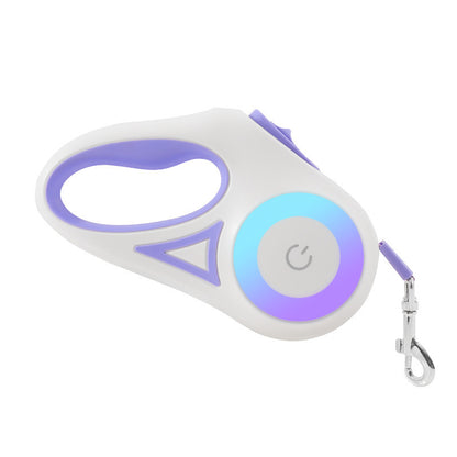 Retractable Leash With Automatic Recall and Spotlight For Safety