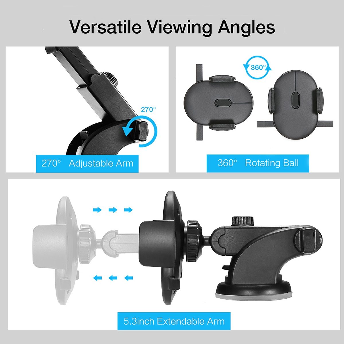 Suction Cup Phone Holder For Vehicles