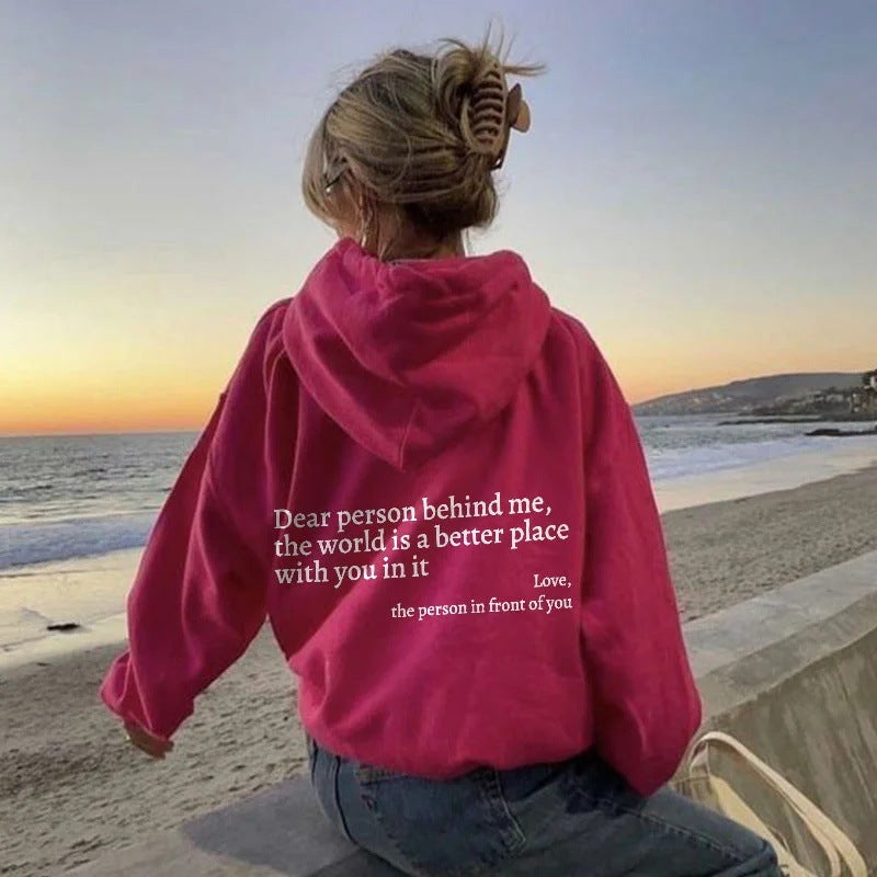 Dear Person Behind, Pocket Hoodie Unisex
