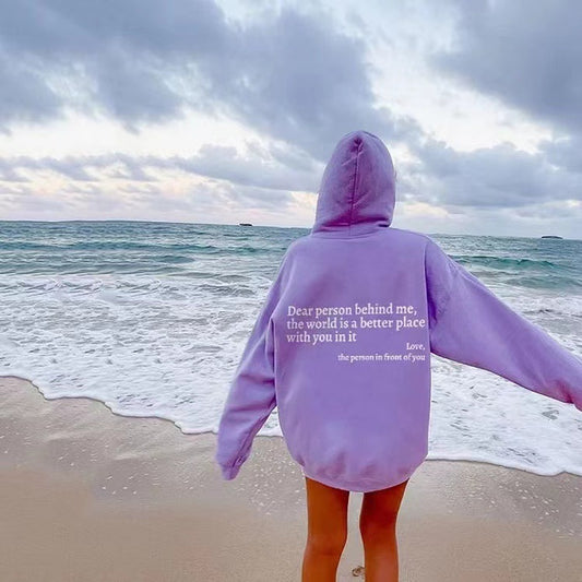Dear Person Behind, Pocket Hoodie Unisex